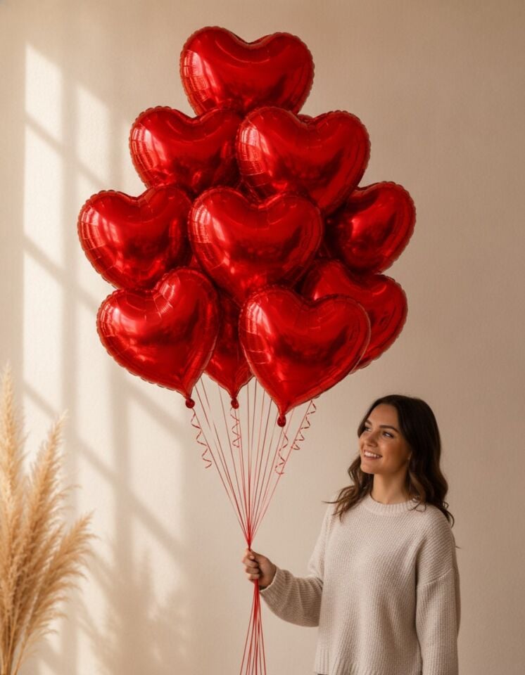 15’Lİ KALP BALON