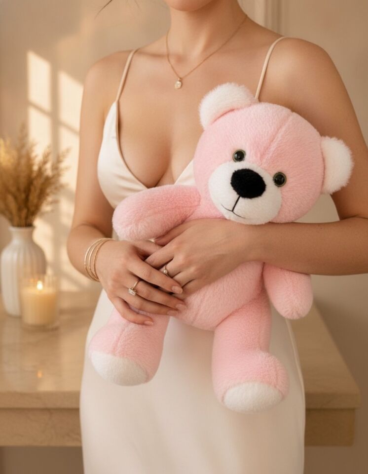Pembe Ayı Pelüş 25 cm